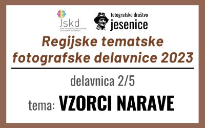 RTFD 2023: tema VZORCI NARAVE / Regijske tematske fotografske delavnice 2023 / izbrane fotografije